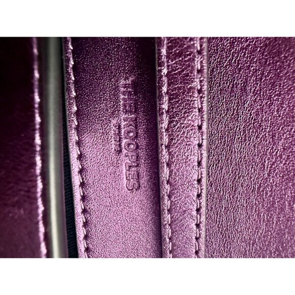 NWT The Kooples Small Emily Purple Leather Clutch Wallet with Chain Strap‎ - Picture 12 of 12